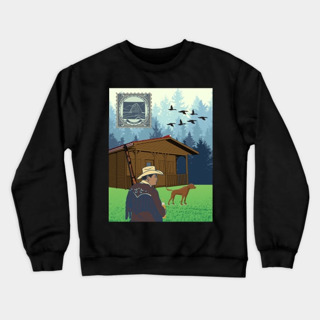 On the ranch Crewneck Sweatshirt by Benjamin Customs